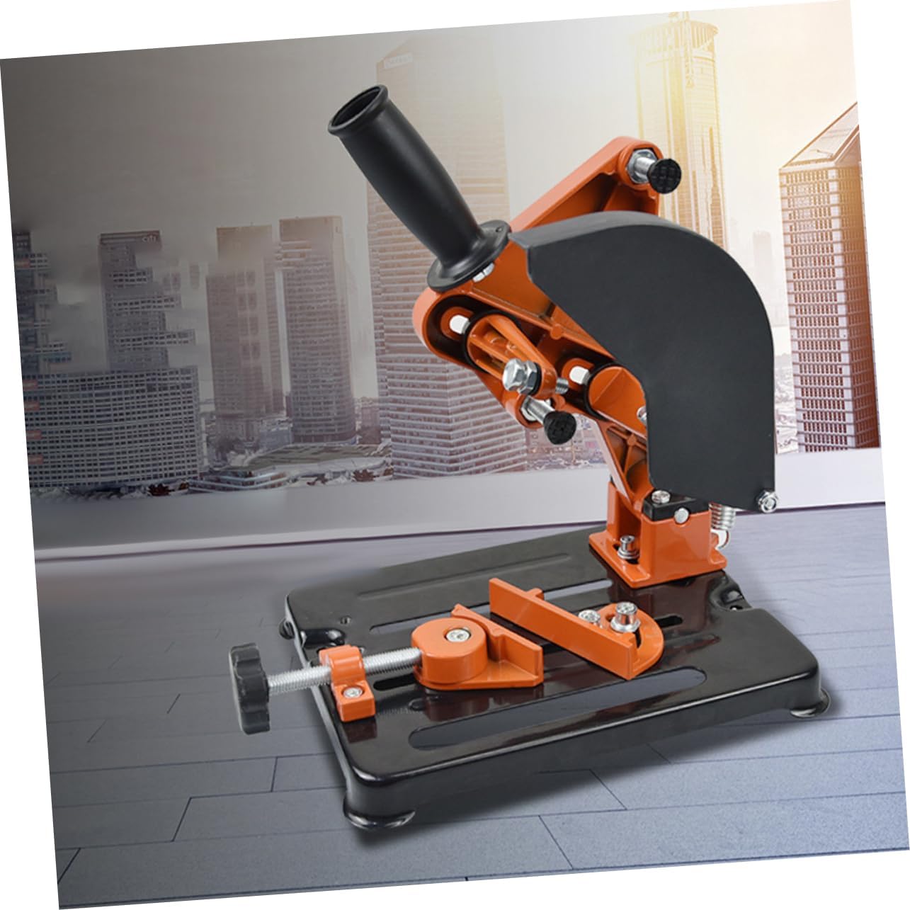 Gatuida 1set Angle Bracket Support Stand for Cutting Machine Holder for Angle Grinders and Flexible Clamping for Home Repair and Construction Use