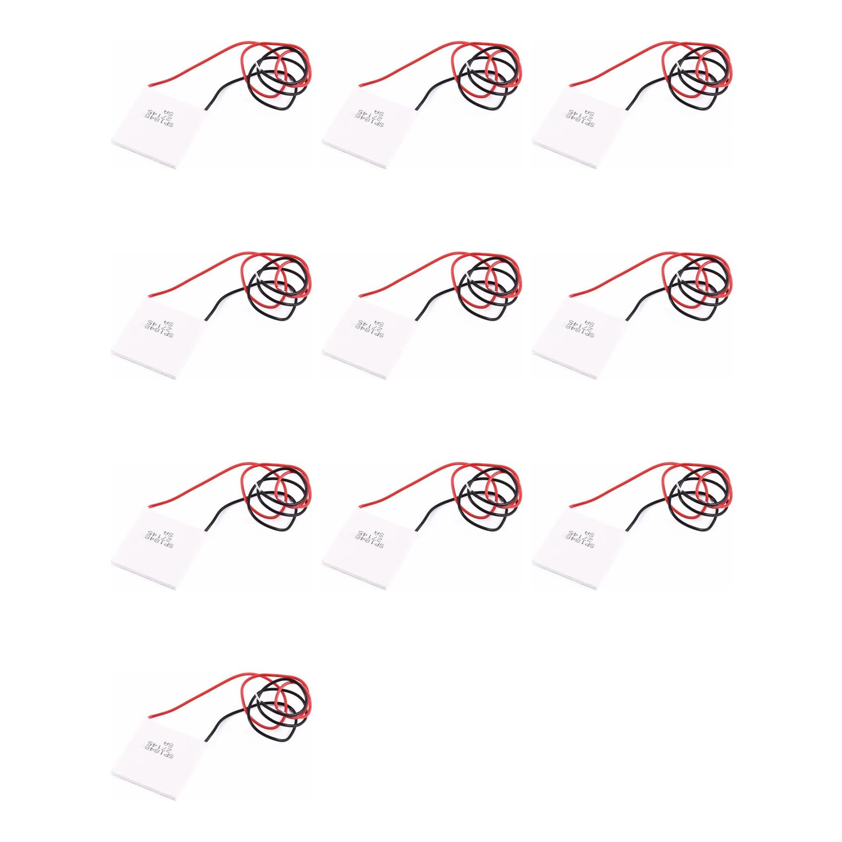 10X Thermoelectric Peltier Module, High Temperature Thermoelectric Power Generator Peltier TEG 150Celsius,White 40X40mm