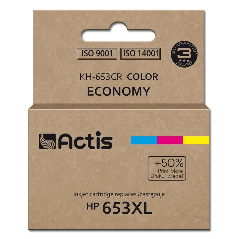 PartyDeco Compatible brand model Tusz actis kh-653cr (zamiennik hp 653xl 3ym74ae; premium; 18ml; 300 stron; kolorowy)