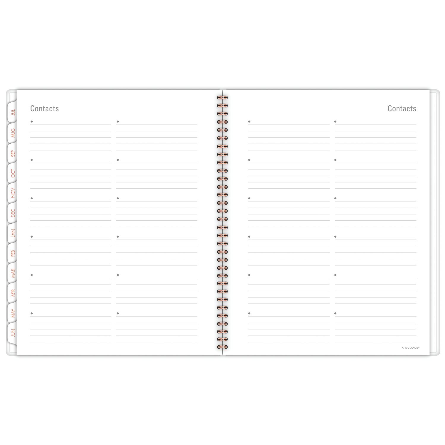 AT-A-GLANCE 1108-905A-42 Akademischer Jahresplaner 2018-2019, groß, 8-1/2 x 11 cm, Blaugrün