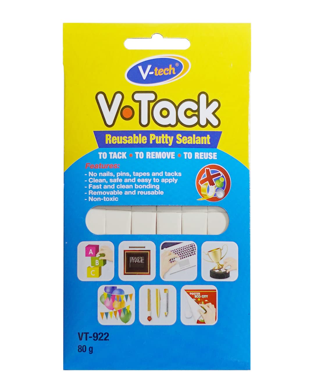 V Tack Reusable Adhesive Putty 80GM