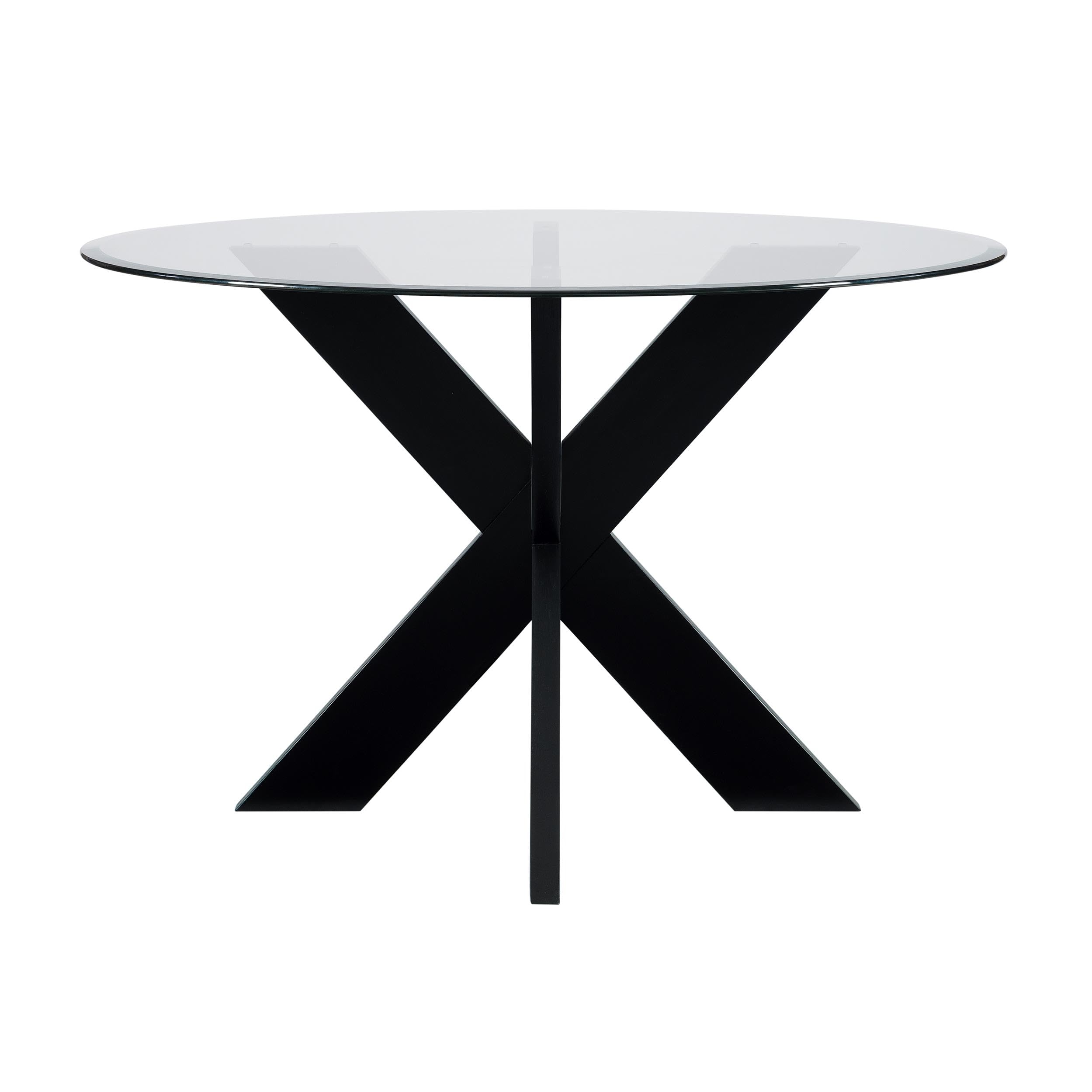 Amazon.com - Linon Hale Dining Table Criss Cross Base and Round