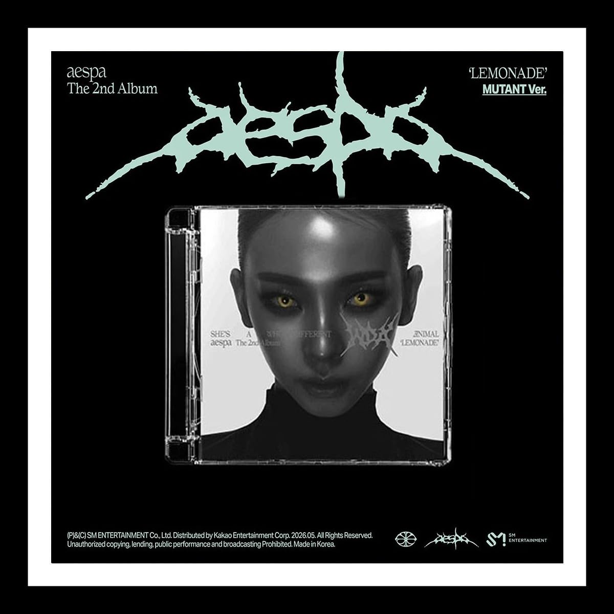 AESPA LEMONADE 2nd Album MUTANT Ver. (KARINA.+Gift) K-POP: AESPA