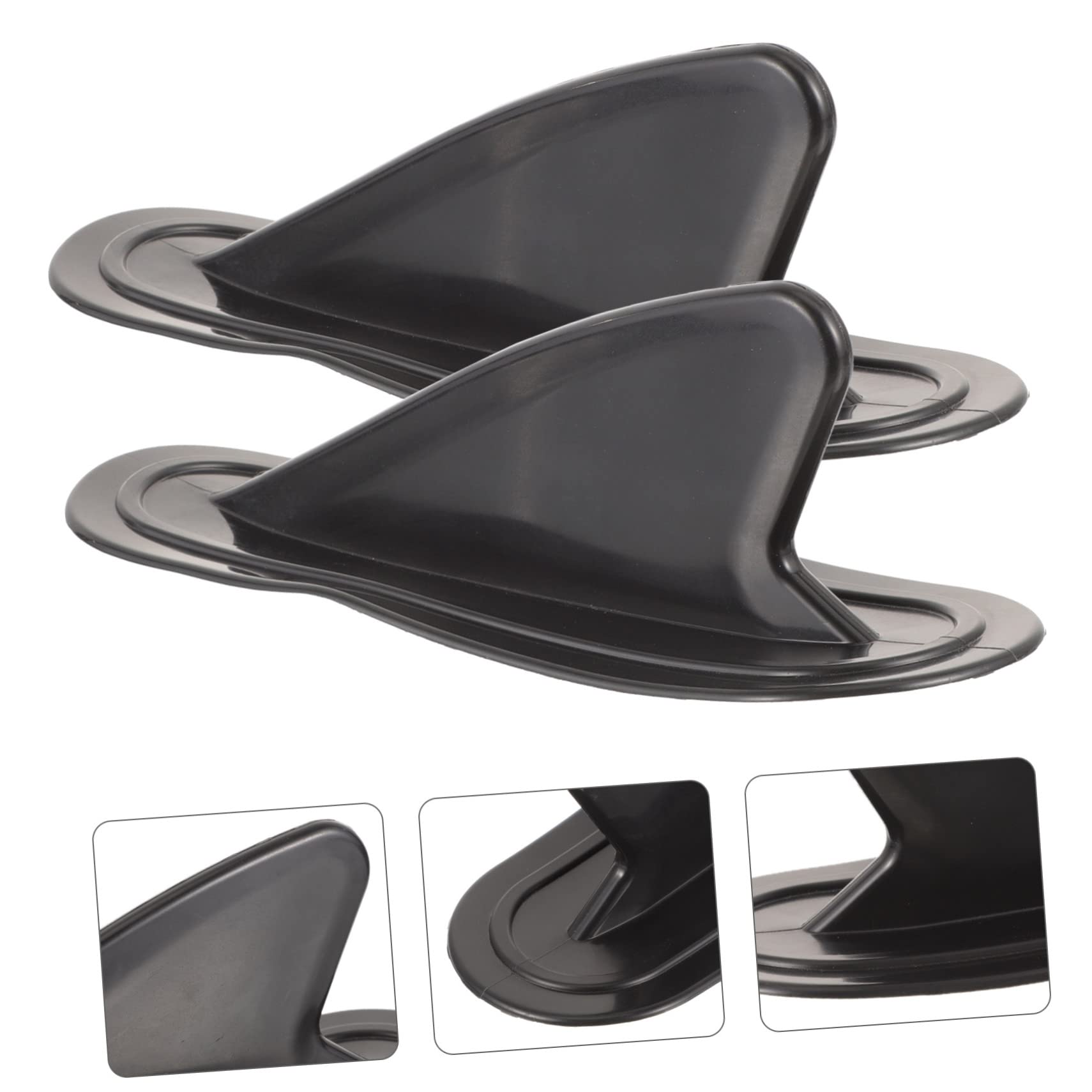 Toyvian 2Pcs Surfboard Fins for Inflatable Surfboards Easy Install Paddle Fin Material Enhanced Stability for Surfing and Paddleboarding