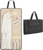 BAGSMART Foldable Garment Bag for Travel - Convertible Carry-On Suit Carrier, Wrinkle-Resistant Weekender for Hanging Clothes, Men Women