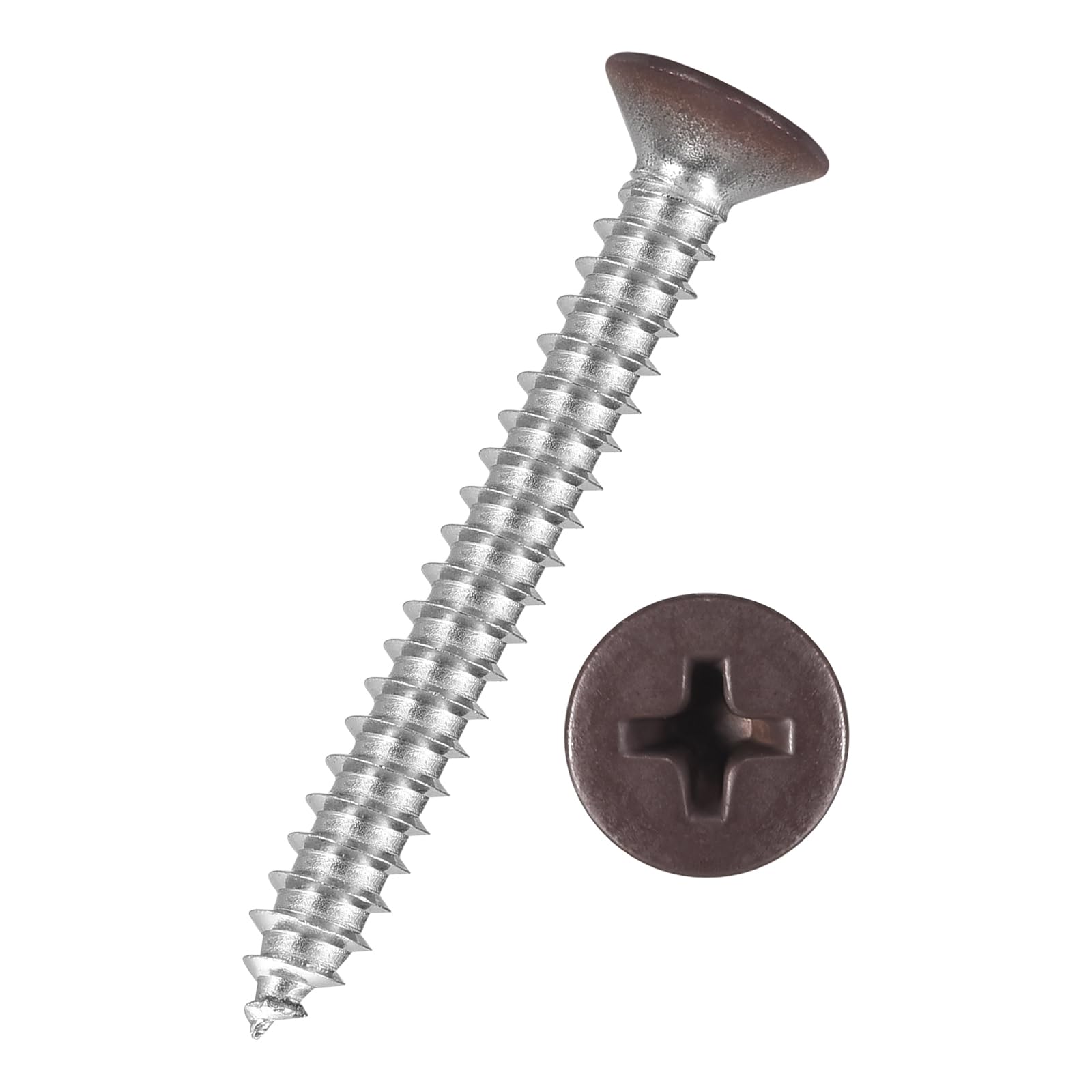 Kozelo 100pcs Phillips Flat Head Wood Screws