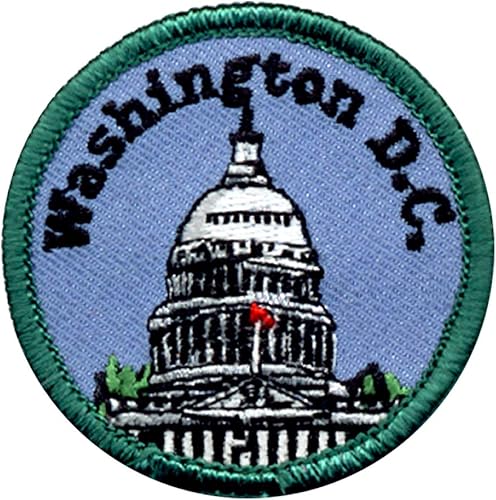 Miniatura 1 de "WASHINGTON D.C." - Capitolio de los Estados Unidos - ESTADOS UNIDOS - HIERRO SOBRE PARCHE BORDADO