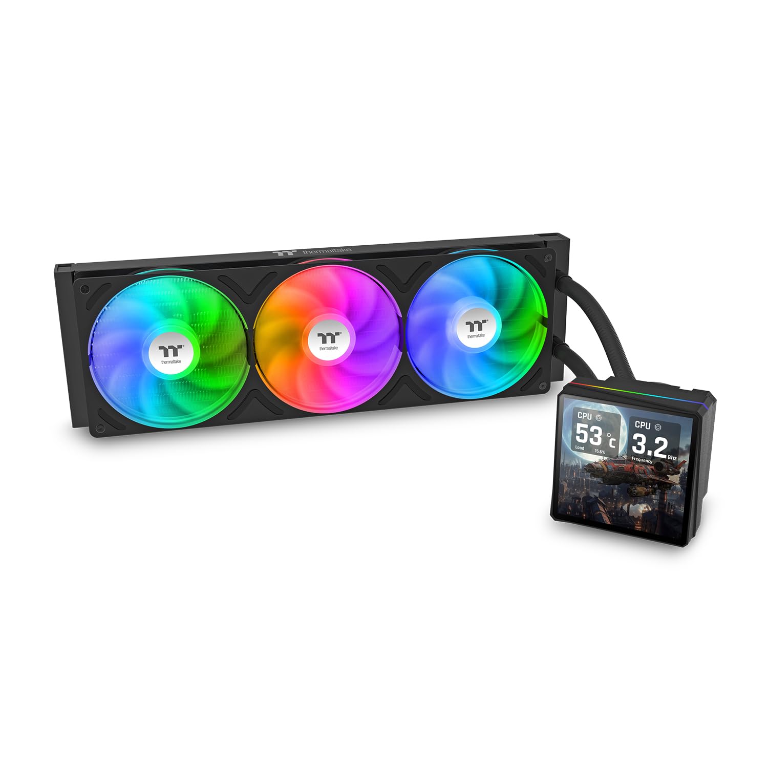 PC用ファン・クーラー Thermaltake TH360 V3 Liquid Cooler Amazon.com: Thermaltake TH360 V3 Ultra ARGB CPU Liquid Cooler