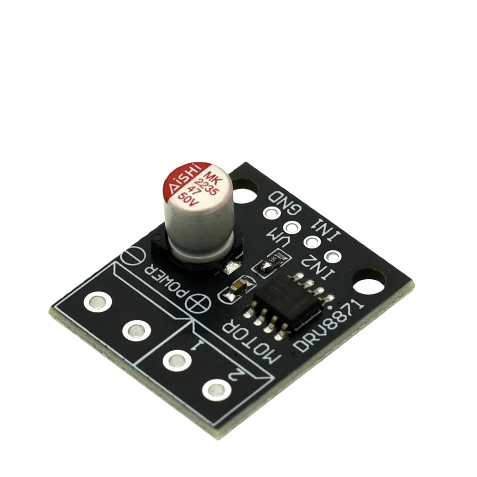 ChuFort DRV8871 Moduł sterownika silnika prądu stałego z mostkiem H 3,6 A – sterowanie PWM | 6,5 V do 45 V, wysoki prąd szczotkowany do robotyki(10PCS)