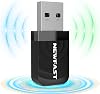 NEWFAST AC1300 USB WiFi Adapter for Desktop PC NF-U323V2, 2.4G5G Dual Band Wireless Network Adapter,WPA3, MU-MIMO, Nano WiFi Dongle Supports Windows 88.1101164bit,Mac 10.11-10.15