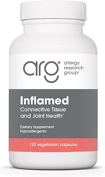 Allergy Research Group InflaMed - Connective Tissue & Joint Support Supplement - Synergistic Herbal & Enzyme Complex - Includes MSM, Turmeric, Boswellia & Bromelain - 60 Servings - 120 Capsules