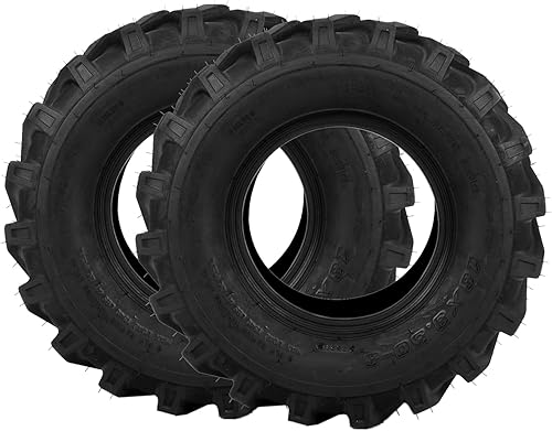 Miniatura 5 de TUFFIOM Juego de 2 neumáticos para cortacésped de 18 x 9.50-8 2PR neumáticos de césped para tractor de jardín, cortacésped, sin cámara