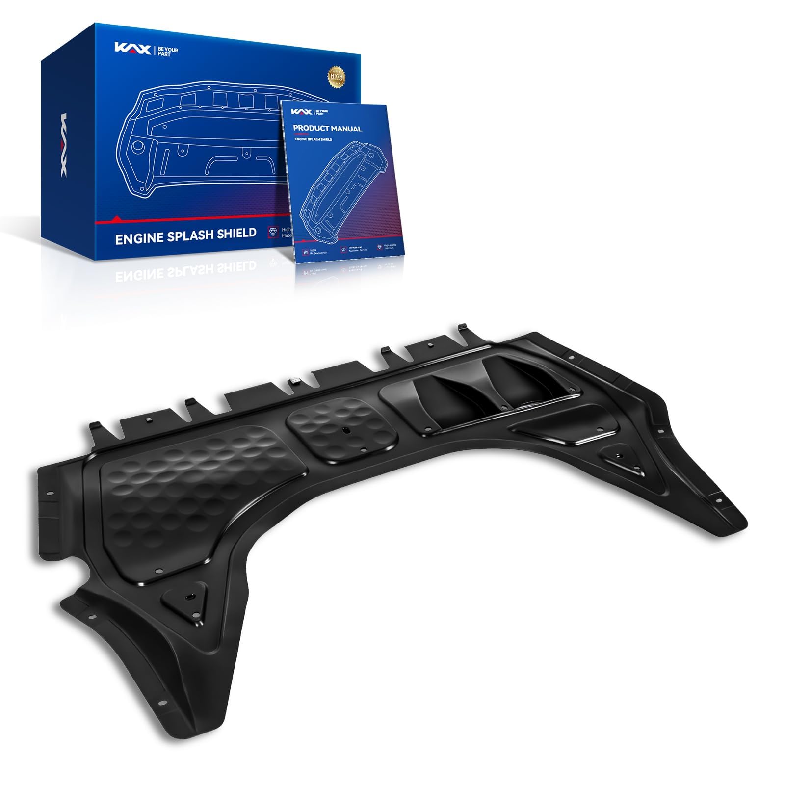 KAX Engine Splash Shield fit for 2009-2016 Volkswagen CC 2.0T, 1Pc