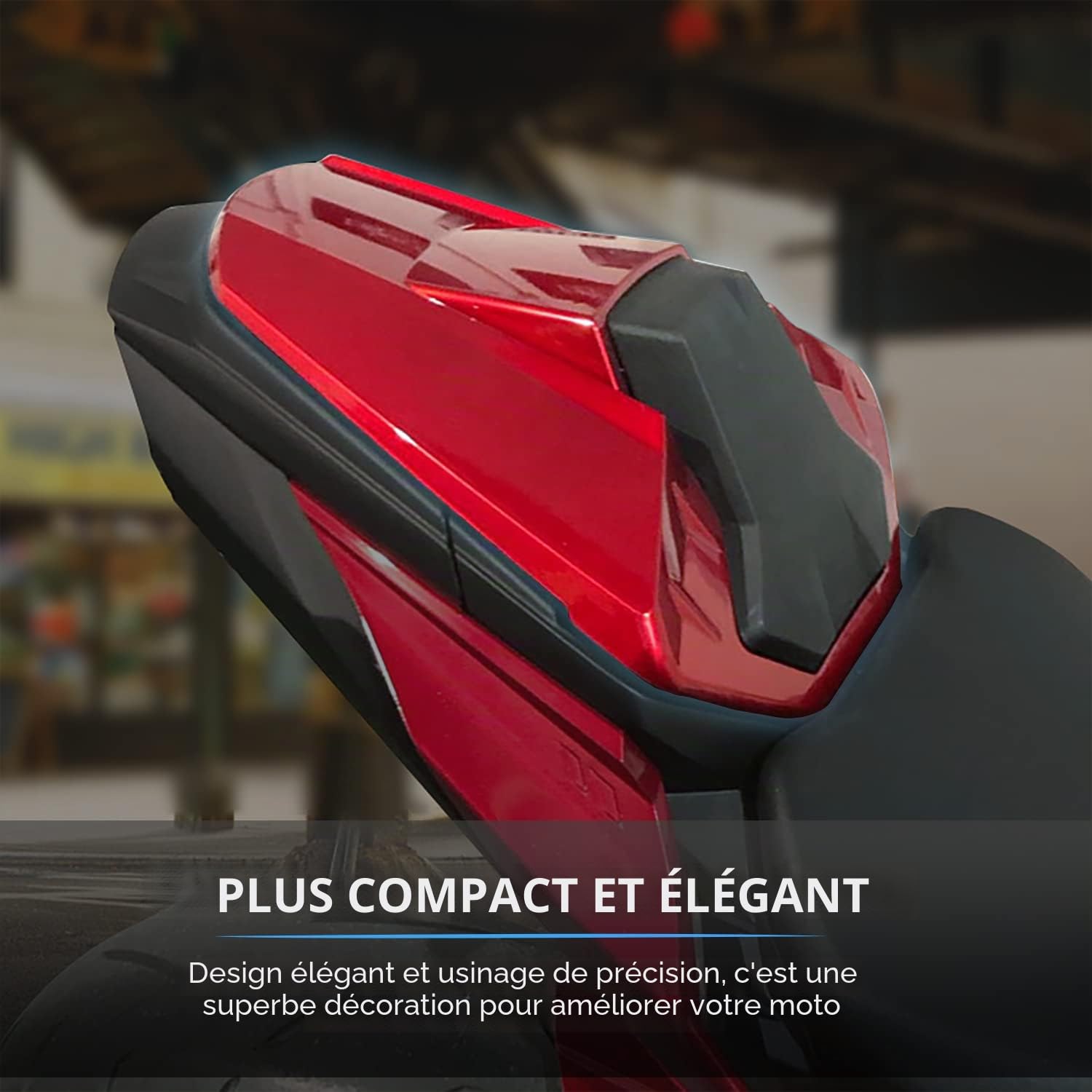 Housses de siège de Moto GSX-S1000 21-23, capots de siège Passager arrière Bosse carénage Section de Queue pièces de Rechange pour GSX-S GSXS 1000 GSXS1000 2021 2022 2023 (Noir Mat)