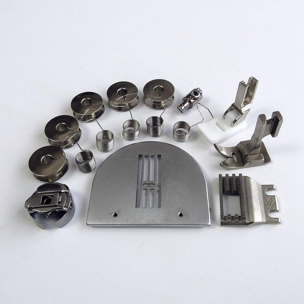 16 Parts Presser Feet Bobbin Needle Plate Feeder for Brother Tz1-B651 652 6Mm