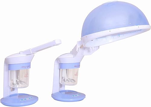 2 en 1 ozono facial y vaporizador para el cabello cara vaporizador mini mesa caliente hidratante portátil