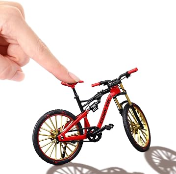 Mini Finger Bikes For Kids Adults, Creative Alloy Bicycles Model Scale 110, Simulation Miniature Mountain Bike Model, Bicycles Ornament Racing Bike Toy For Home Office Tabletop Bookshelf Decoration