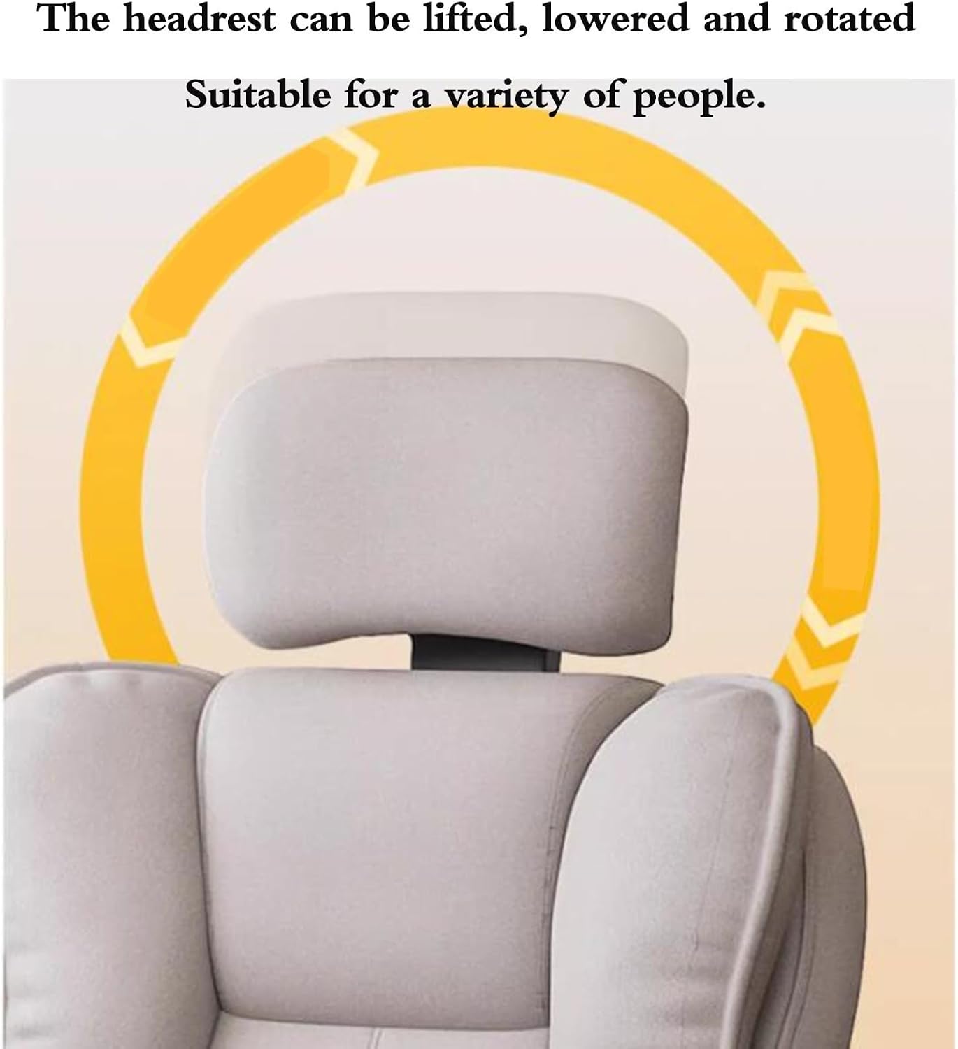 Heavy-Duty Comfortable Computer Chair Ergonomic Executive Chair Gaming Leisure Sofa Chair Boss Office Staff Chair with Footrest Headrest(Black)