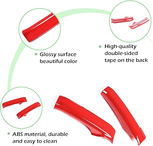 Miniatura 10 de LLKUANG Cubierta protectora de manija interior de puerta para Toyota FJ Cruiser 2007-2021 ABS manija interior de puerta interior cubierta decorativa