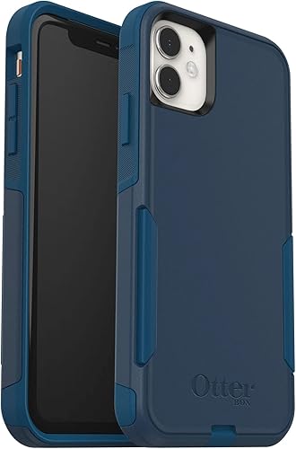 OtterBox Commuter Series - Funda para iPhone 11 (solamente), embalaje no minorista, a medida (azul BlazerStormy Seas Blue)