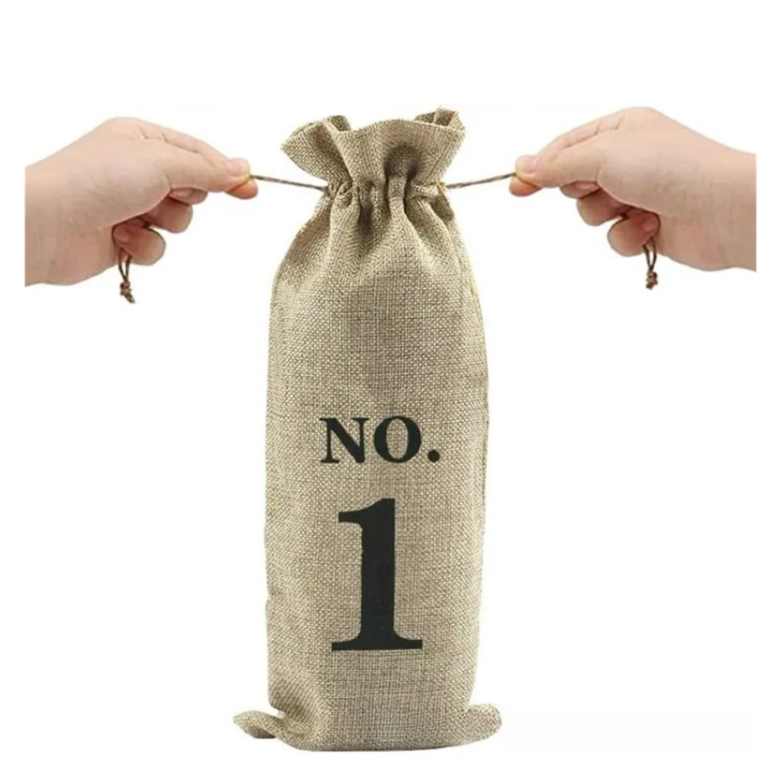 Lot de 10 sacs à vin avec cordon de serrage numéroté pour bouteille de vin - Pour dégustation de vin de mariage, rouge vin, One Size, Style unique