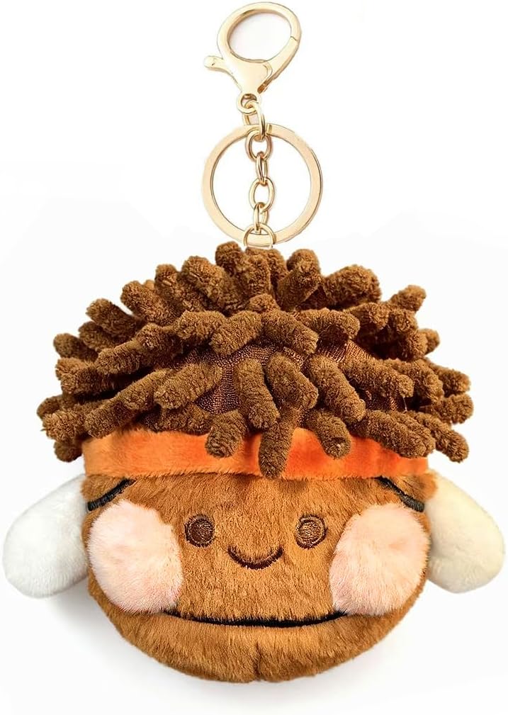 JEWSUN Cute Soft basketball Stuffed Plush Keychain
