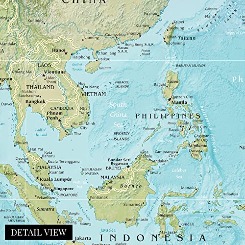 Historix 2021 Southeast Asia Map - 24X30 Inch South East Asia Map - Se Asia Map Print - Map Of Southeast Asia Poster #TOP1