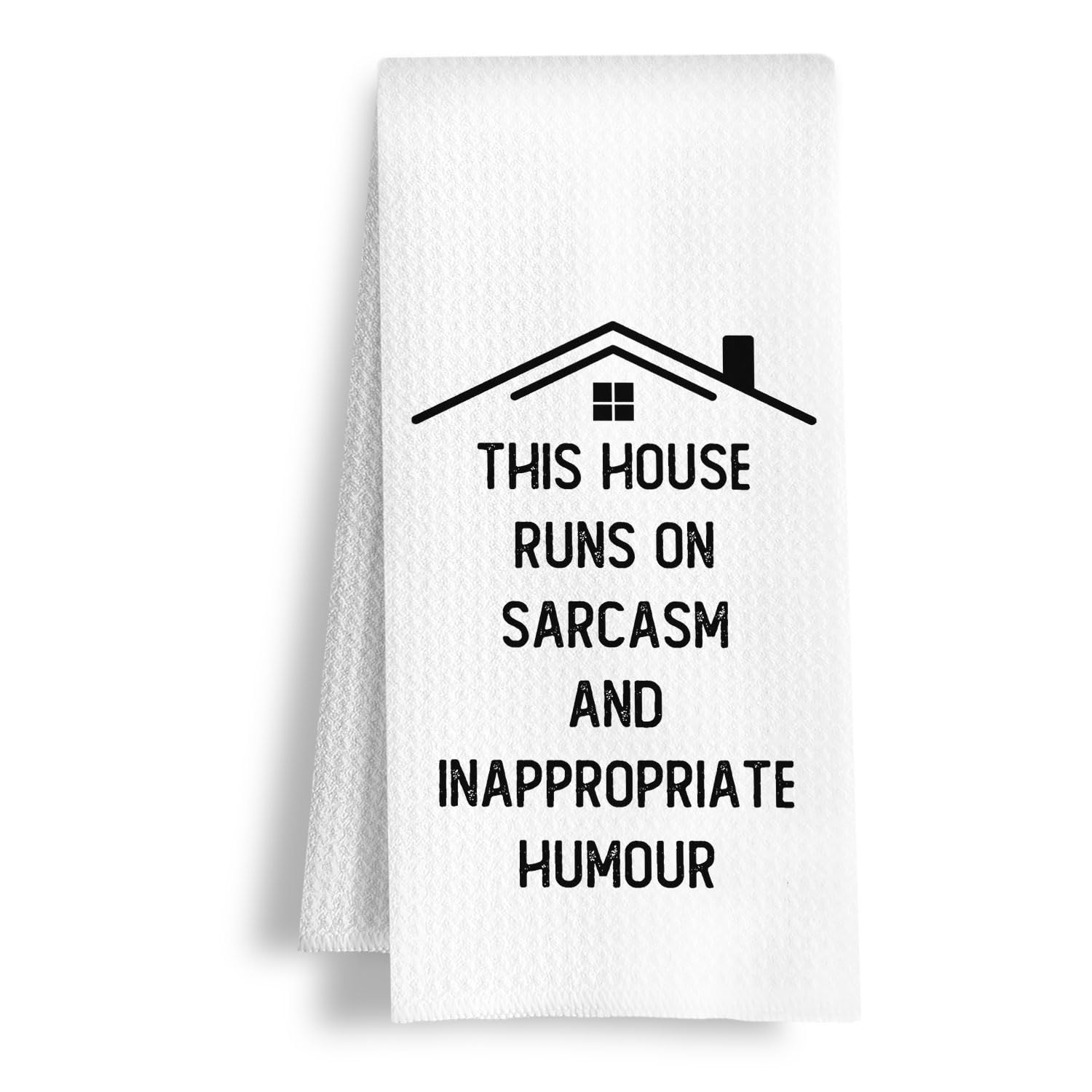 Funny Housewarming Gifts Kitchen Towels, Adult Humor Gifts Dish Tea Towels, House Warming Gift New Home Decorative Hand Towel for Bathroom Kitchen, 16x24 Inch