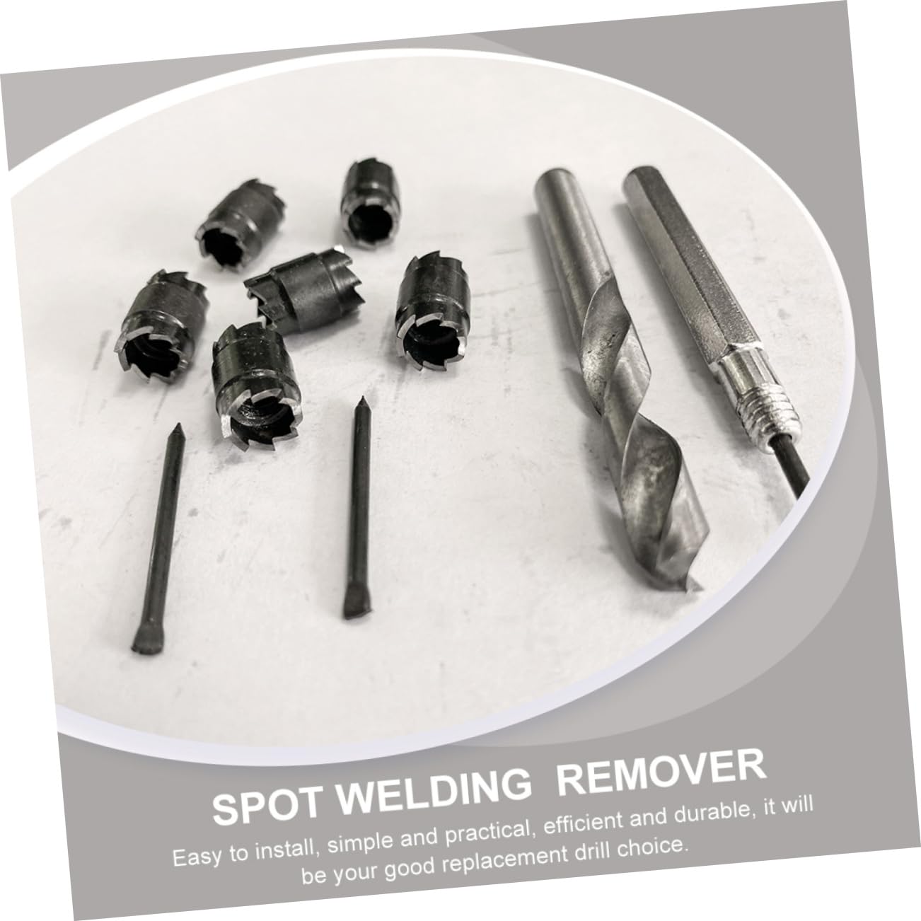 9pcs Welder Drill Bit Set for Removing Spot Welds for DIY Projects Easy to Store Carry