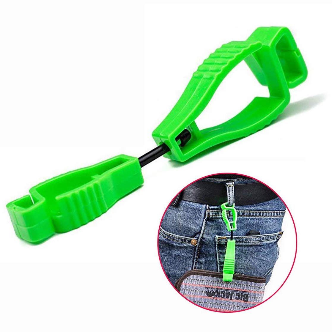 LHKJ 3-Pack Glove Clip Holders - Belt Clip For Work Gloves, Safety Keeper For Labor & Construction - View #2