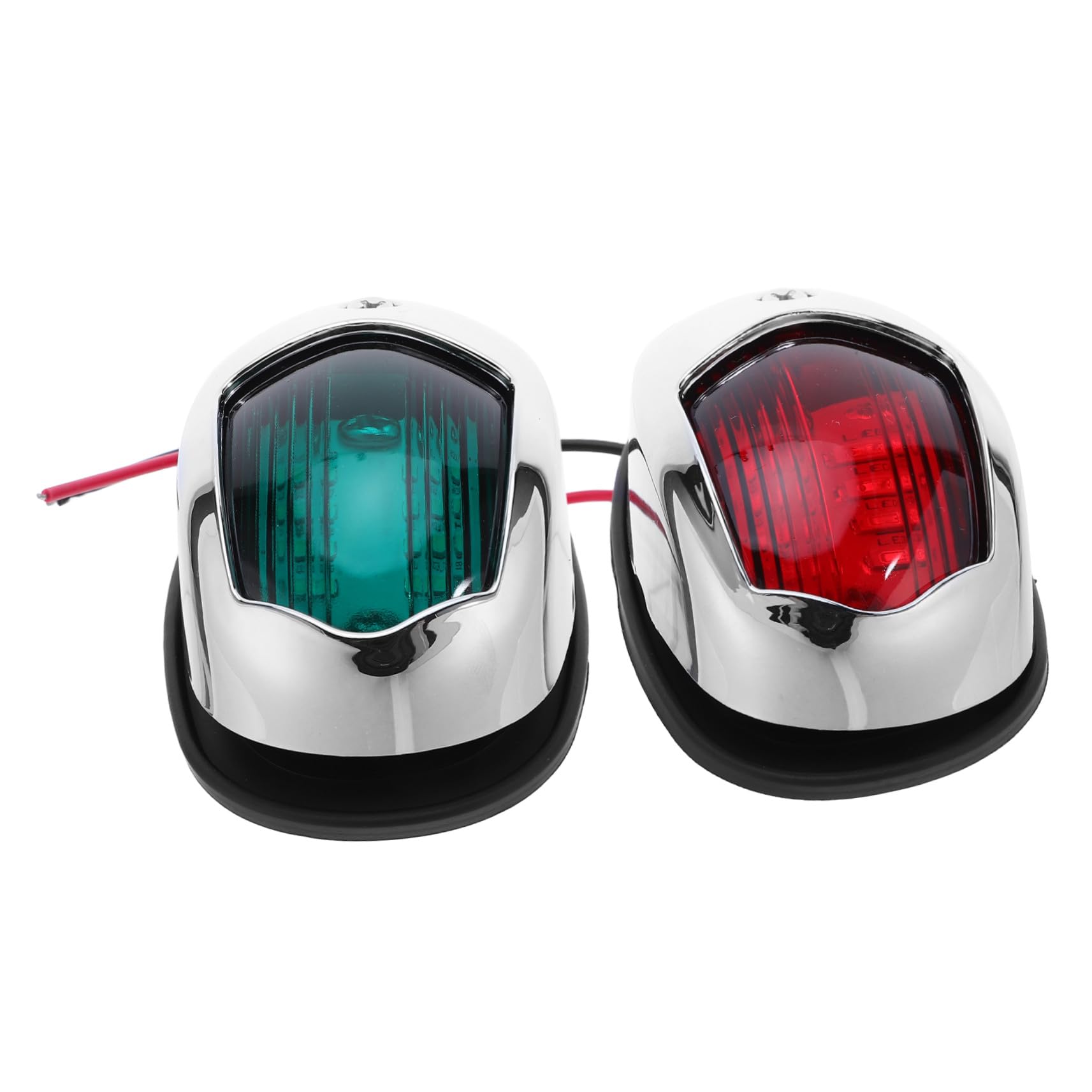 MAGICLULU Luces de Navegación LED para Barco Yate, 12v, Señal Marítima Roja y Verde, Resistencia Ip67, bajo Consumo, 2 Piezas para Estribor, para Embarcaciones y Lanchas Rápidas