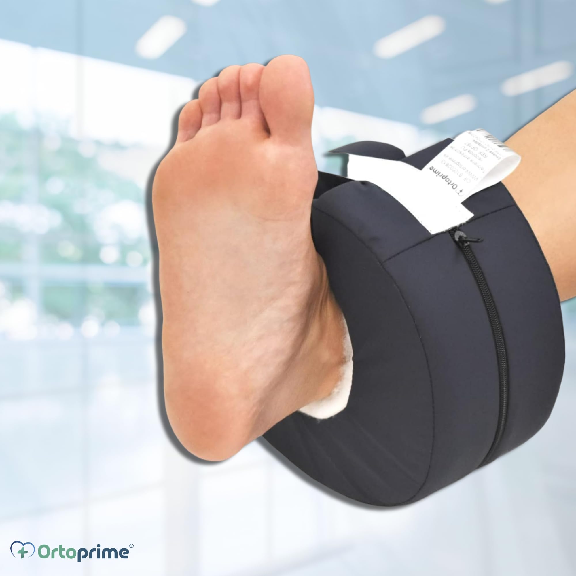 OrtoPrime PACK 2 Taloneras Antiescaras Redondas Impermeables - Protector Talones Antiescaras Ajustable al Usuario - Patucos Antiescaras Ergonómicos - Talonera ortopédica para Codo y Pies