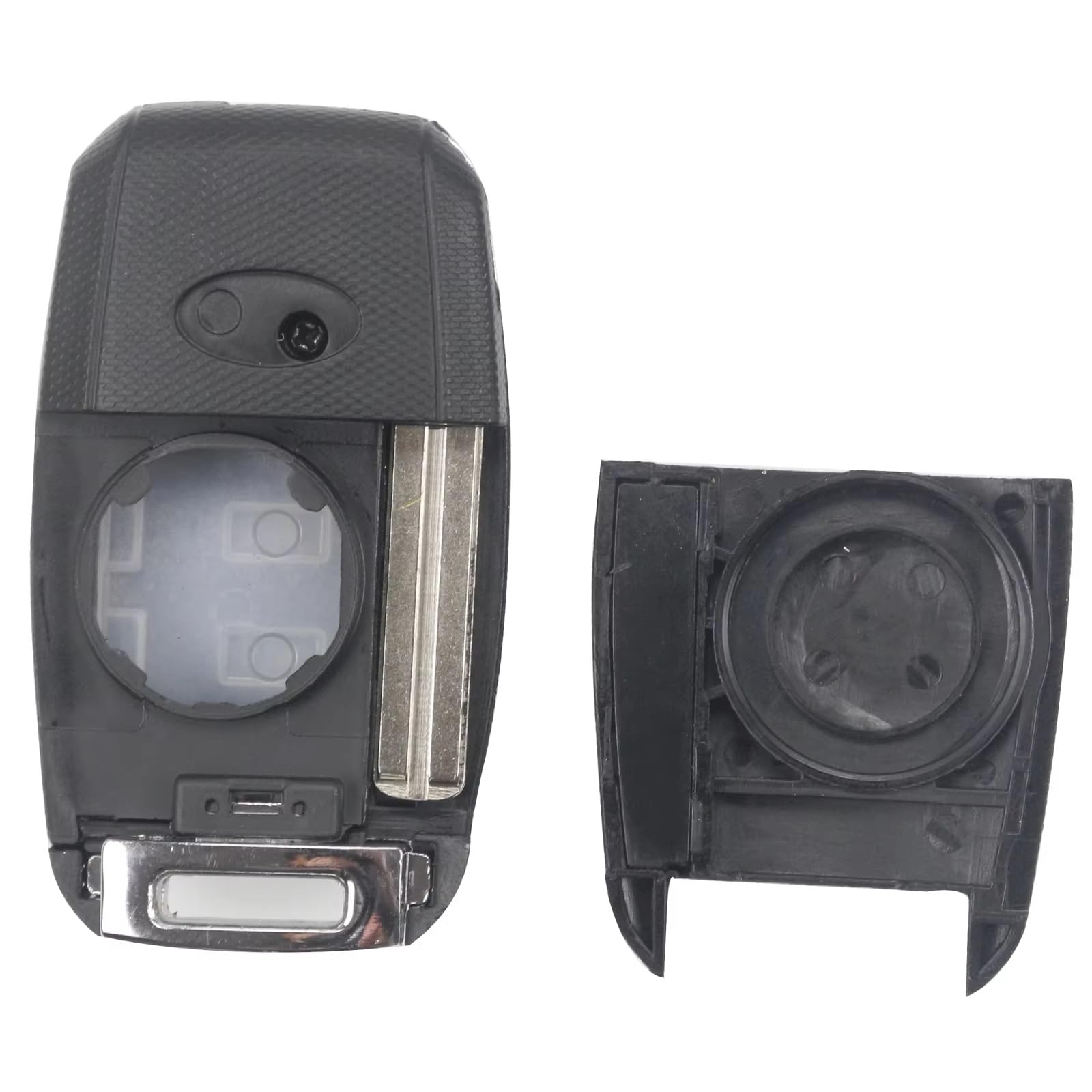 Compatible Con KIA Para K3 2013 2014 2015 2016 2017 K5 2011 2012 3 Botones Carcasa De Llave A Distancia Coche Sin Cortar Reemplazo(3 Buttons Shell A)