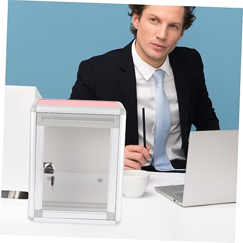 Miniatura 2 de Housoutil Caja de sugerencias Caja de quejas Recepción Pox Tip Contenedor de almacenamiento para votación Apartamento Buzón de punta Tarro de punta