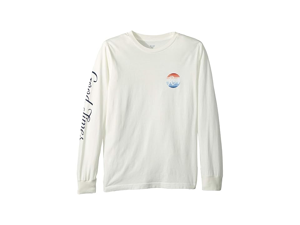 

Roxy Kids Good Times Rainbow Long Sleeve Tee (Big Kids) (Marshmallow) Girl's T Shirt