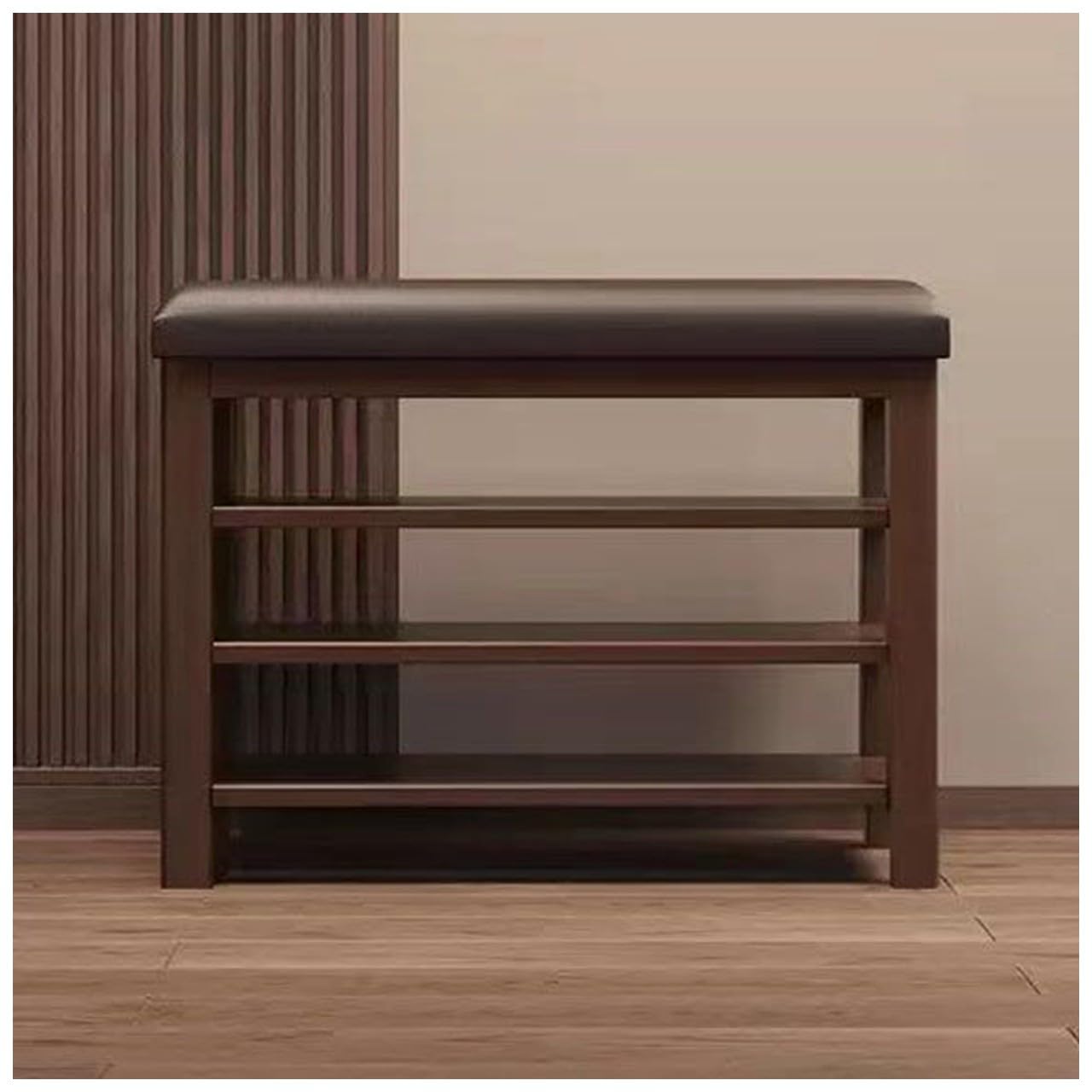 Banc d'entrée en bois meuble chaussures 60 80 100 120 cm