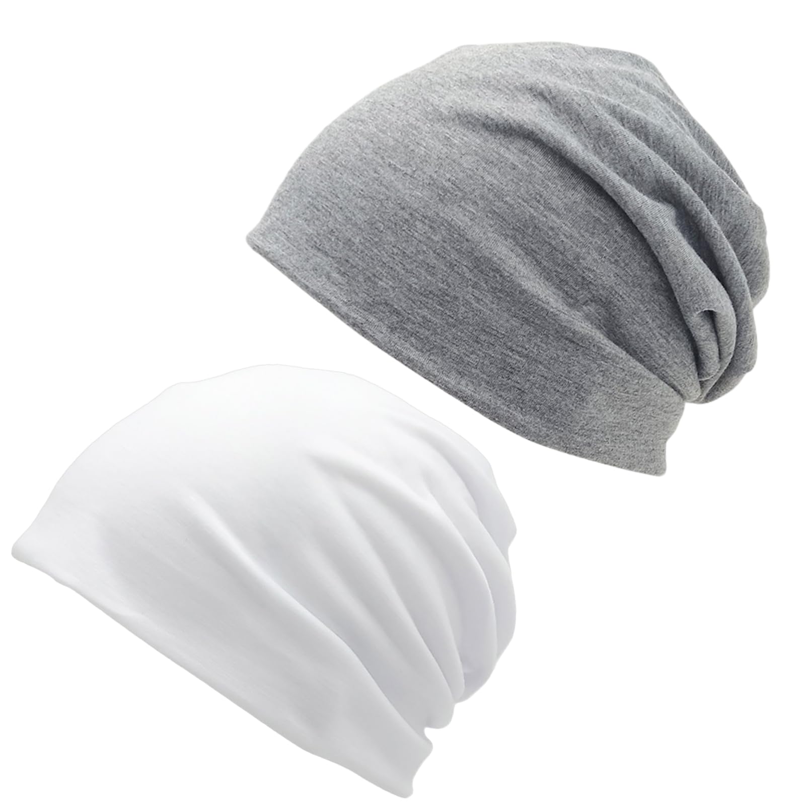 Cotton Slouchy Beanie Hats for Women Skull Cap Cotton Bonnet for Sleeping Curly Hair Sleep Cap for Cancer Patients