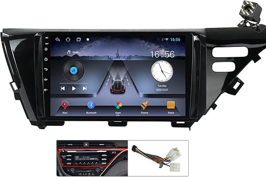 Charmstep 9" Screen Android 11 Car Stereo for Toyota Camry 8 XV 70 2017-2020 Car Multimedia Radio Support Carplay/Android Auto GPS Navigation Bluetooth FM WiFi SWC+Backup Camera