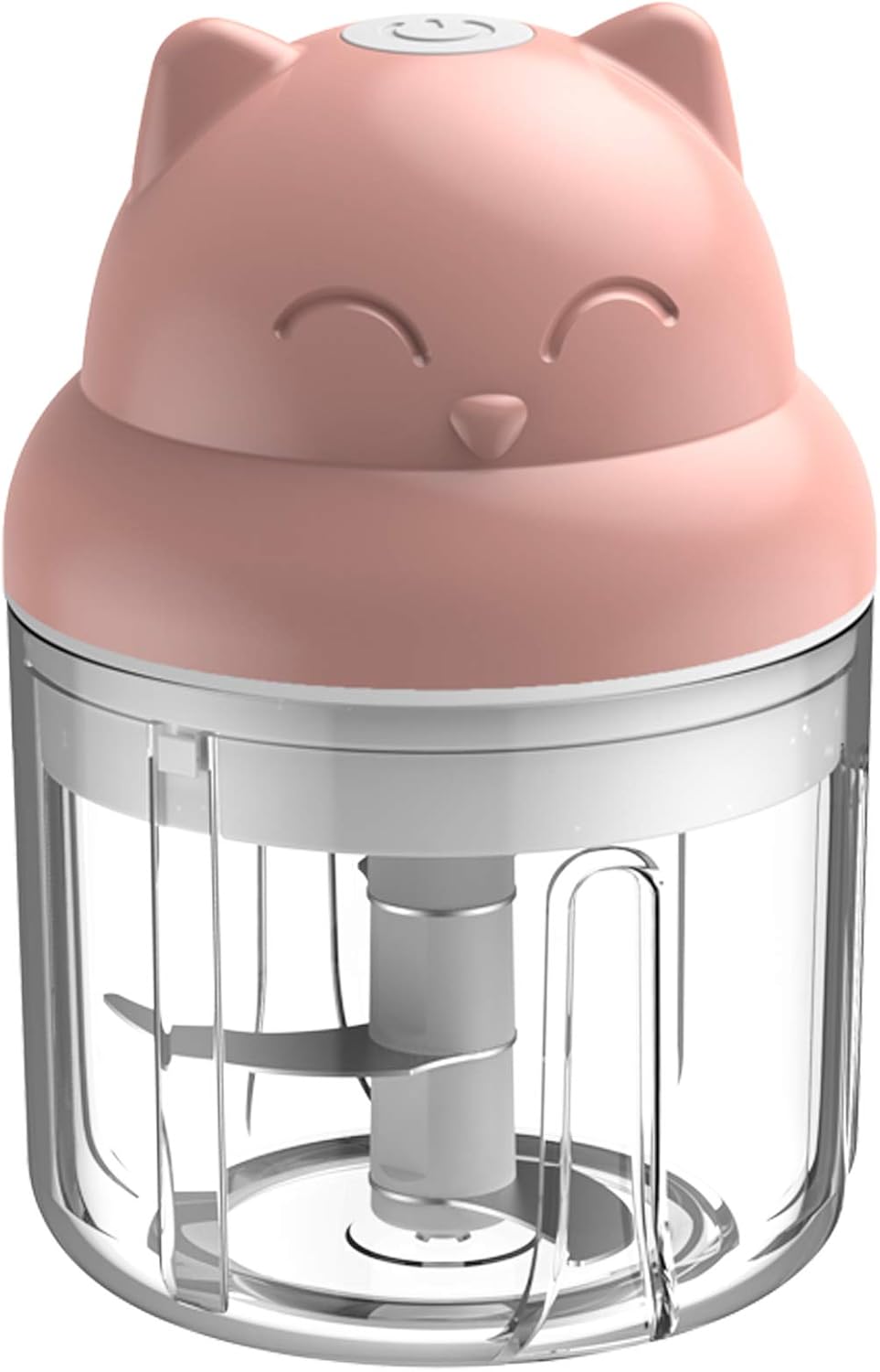 Mini Chopper, 250ml CarlCard Electric Garlic Chopper, Food Chopper for Garlic, Fruits, Onions, Vegetables, Meat, Pepper, Ginger, Salad, Baby Foods, Easy Cleaning