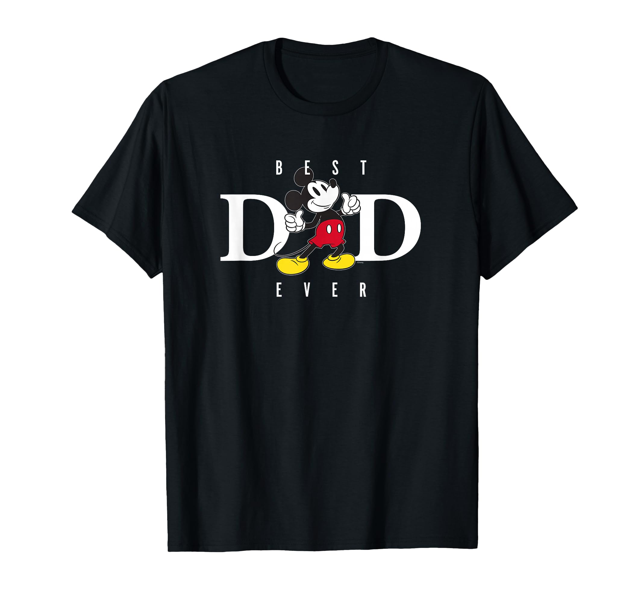 Disney Mickey Mouse Thumbs Up Best Dad Ever Father's Day T-Shirt