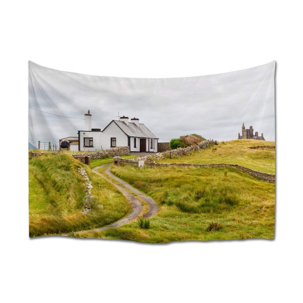 Nappe de table rideau et couvre-lit motif campagne irlandaise