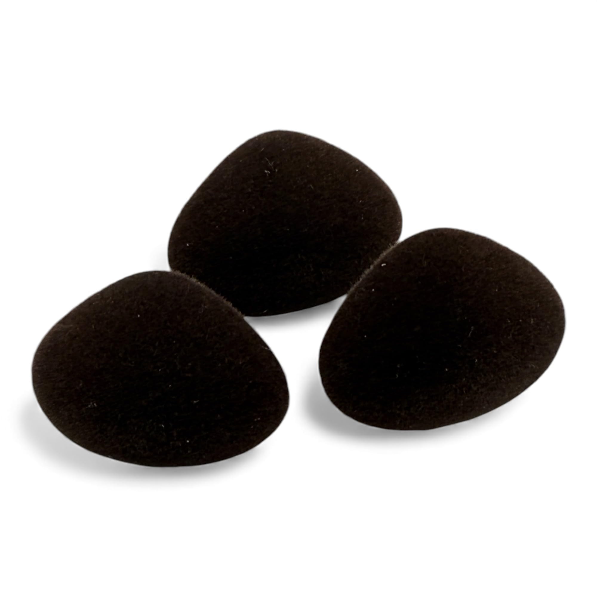KnitForLess Brown Animal Nose for Teddy Bear and Soft Toy Making, 30mm, Flocked Detail, Plush Material (4)