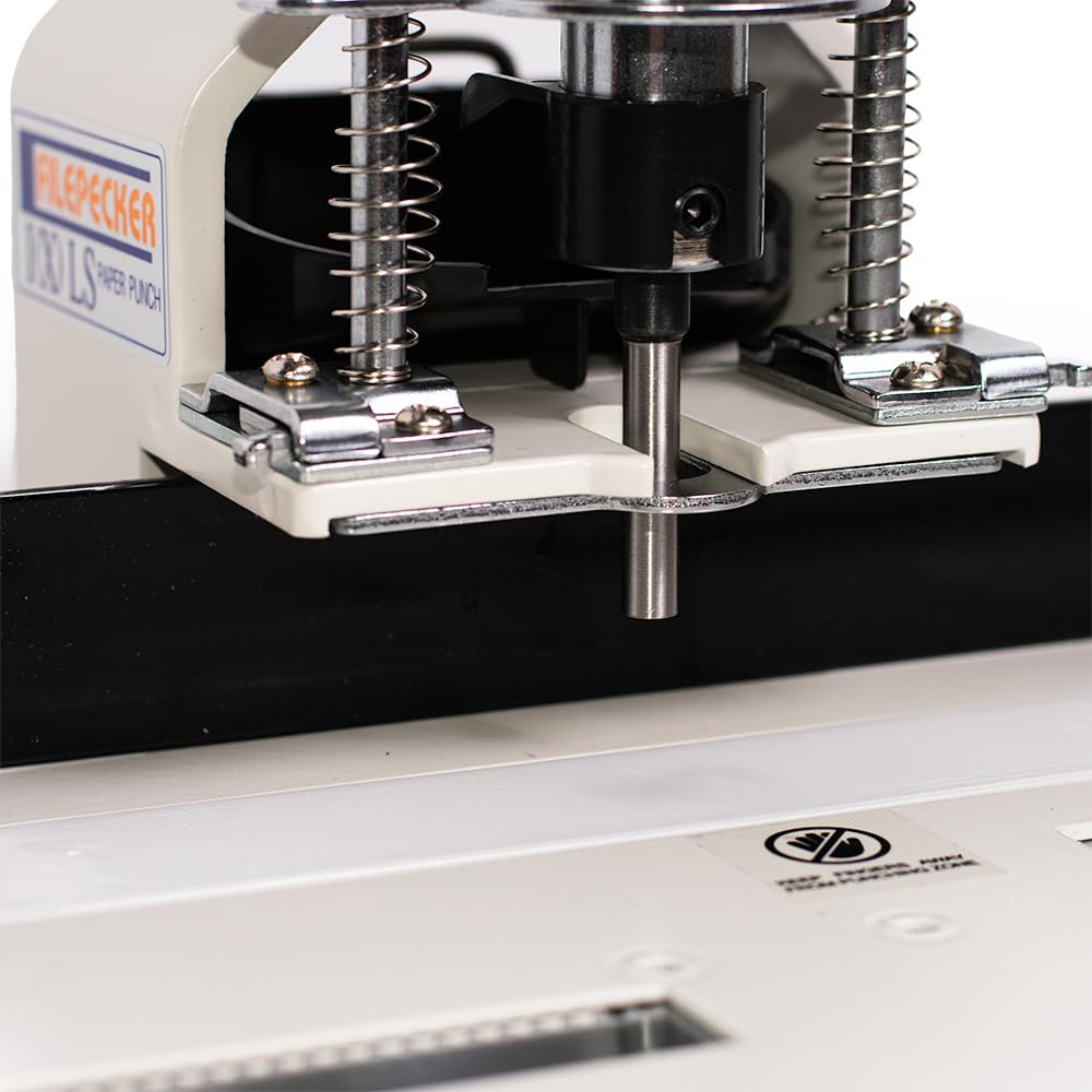 SPC Filepecker FP-1XLS Locher mit beweglichem Tisch, Einzellocher, stanzt bis zu 300 Blatt mit 9 kg Haftung, ideal für Zuhause, Büro oder Schule
