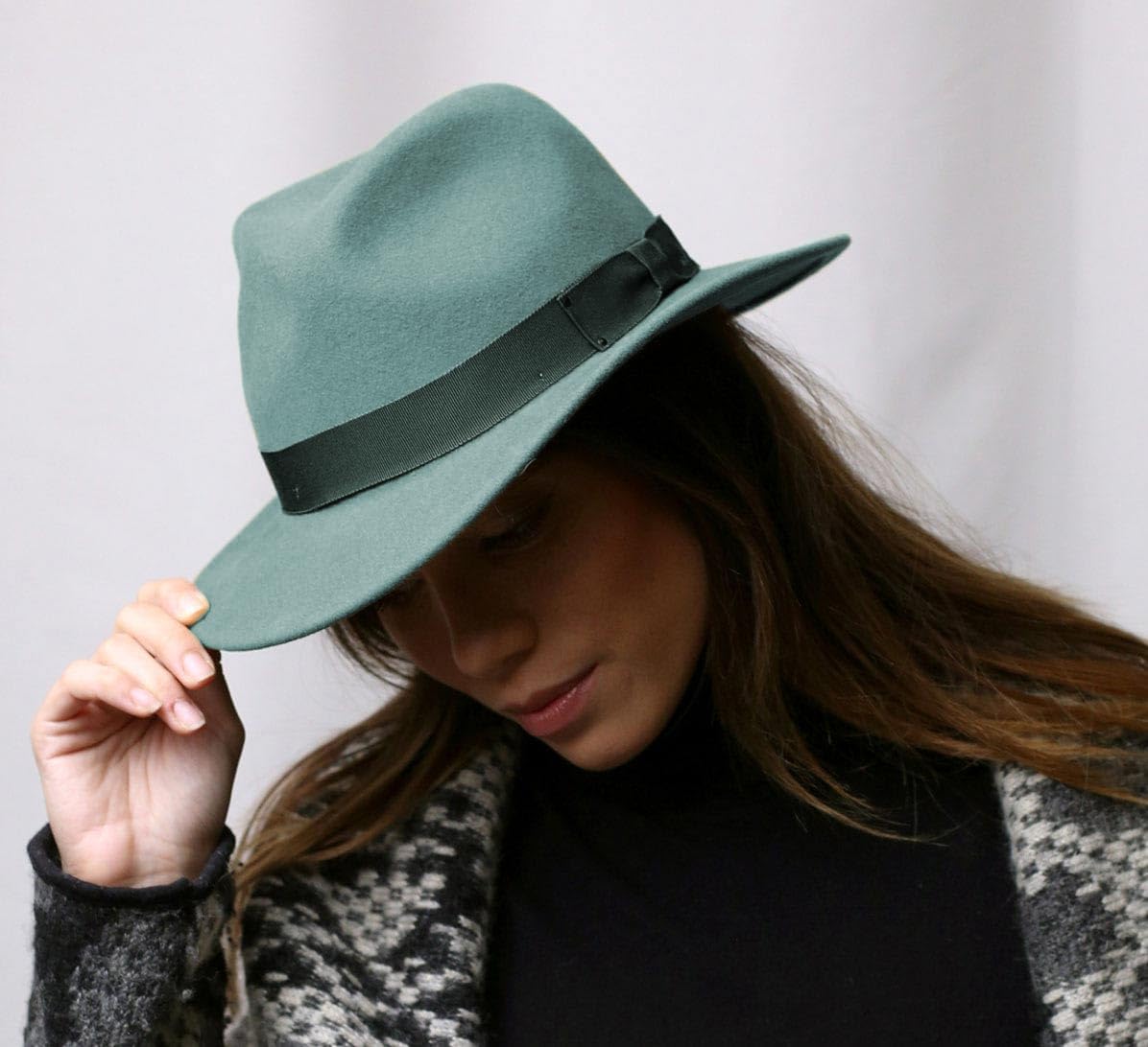 Bailey of Hollywood Curtis Wool Felt Fedora Hat Packable Water Repellent Size XL Gel-Alpin