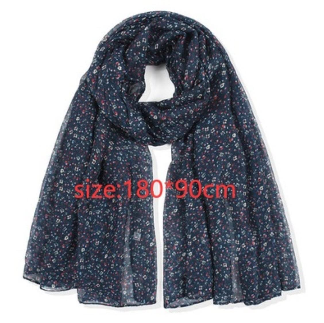 Bufanda Toquilla Bufandas Chal Bufanda Ligera Y Suave Estampado Floral Vintage Cuello Envolvente Clásica Suave