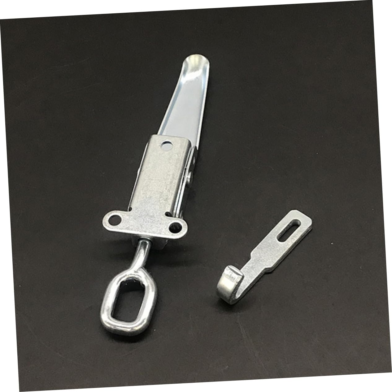 HOLIDYOYO Lock for Trailer Metal Toggle Clamp Strong Latch Spring-loaded Safety for Easy Install