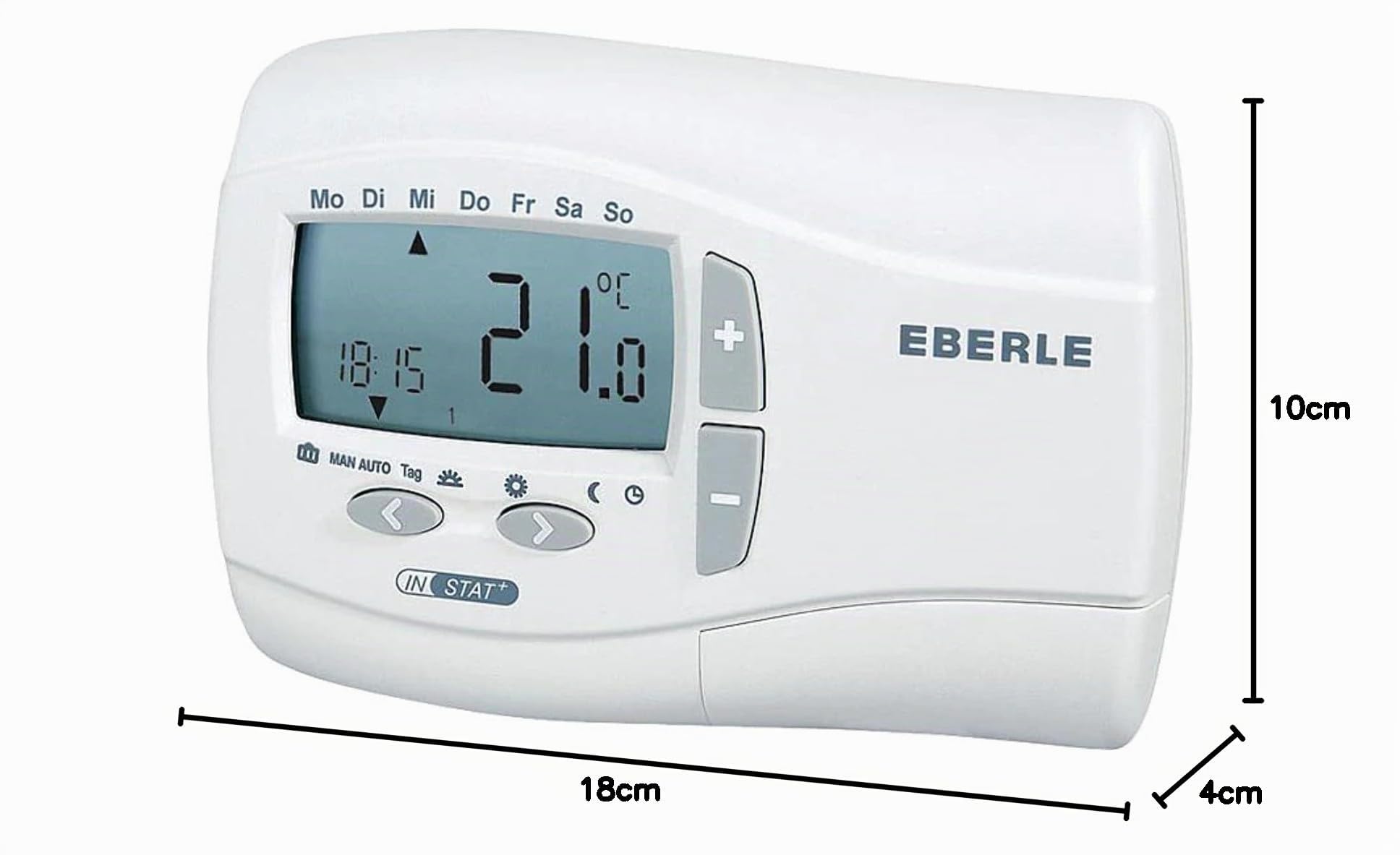EBERLE 053720141900 Instat Plus 3 R, Cronotermostato con regolazione della temperatura ambientale - 4818789