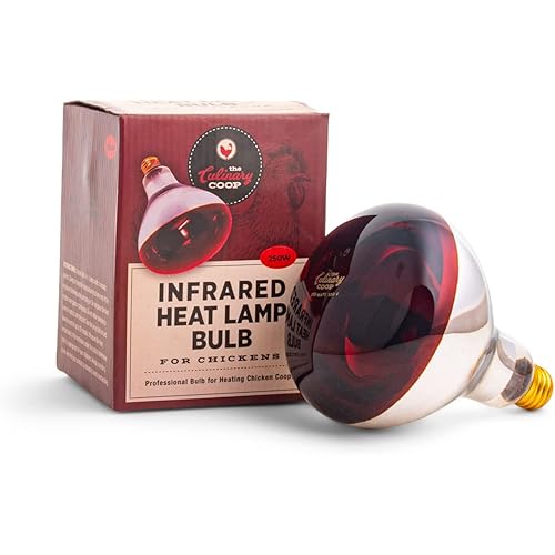 Fluker's Culinary Coop Infrared Heat Lamp for Chicken Coop or Outdoor Animals, 250 Watt
