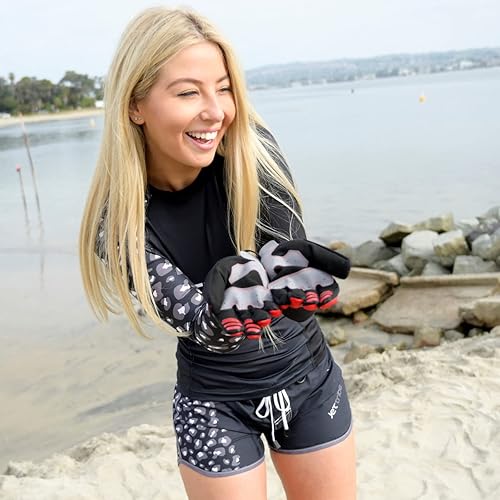 Miniatura 3 de Jettribe Jet Ski PWC Guantes Serie GP-30  Guantes transpirables de dedo completo para hombres, mujeres y jóvenes  Agarre mejorado y comodidad para