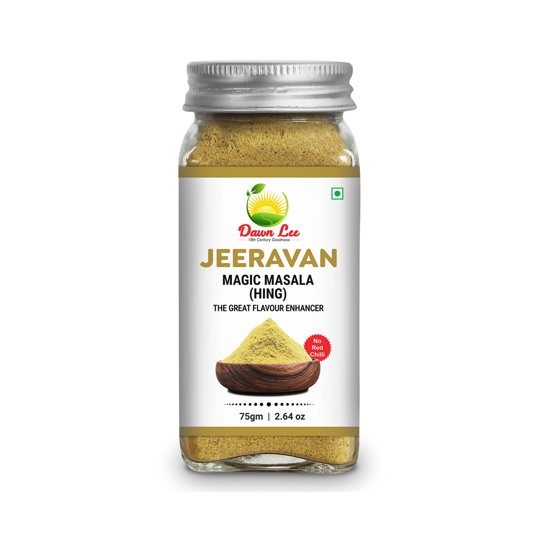 Dawn Lee 18th Century Goodness Jeeravan Hing Flavor- Digestive No Red Chilli White Salt Free No Cassia- Jeeravan Masala Indore- Poha Masala- Indori Jeeravan Powder- Indian Spices Blend- 75GM (B0D3HTQM5B) Amazon Price History, Amazon Price Tracker